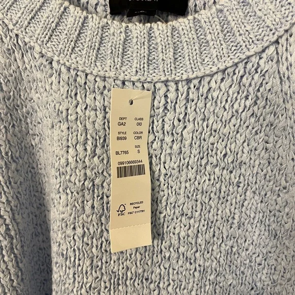 J Crew NWT Point Sur Sweater Tank Blue Size Small - Picture 7 of 9